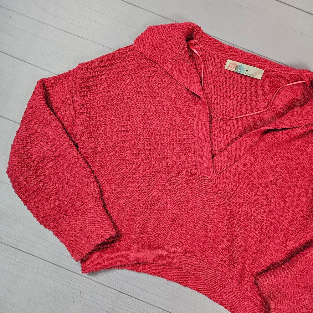 Free People Beach Hot Pink Sweater Oversized - XS - Picture 2 of 6